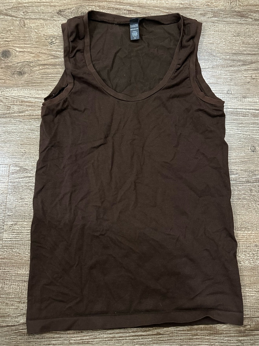 Banana Republic Dark Brown Scoop Neck Tank Top